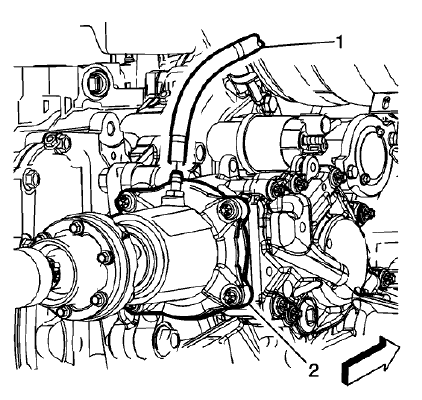Fig. 9: Transfer Case Vent Hose
