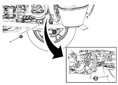 Fig. 12: Differential Oil Drain Plug