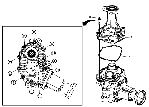 Fig. 64: Transfer Case Rear Extension Housing