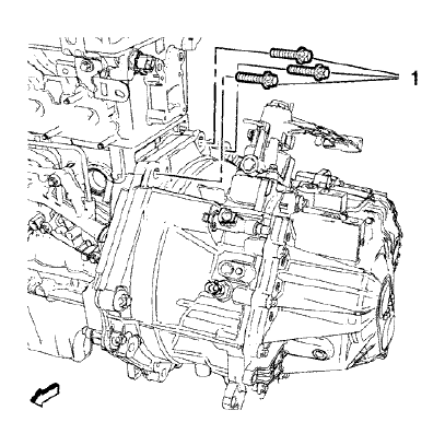 Fig. 89: Upper Transmission Bolts