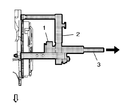 Fig. 62: Centering Drift And Clutch Center Guide