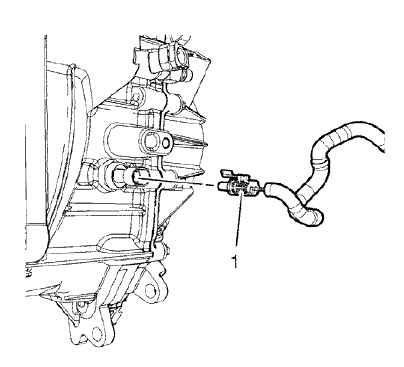 Fig. 90: Backup Lamp Switch Electrical Connector