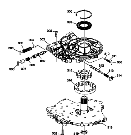 Fig. 11: Oil Pump Assembly Components -- 6T40/6T45/6T50 -- Gen 2