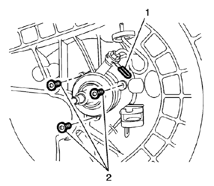 Fig. 68: Clutch Actuator Cylinder And Bolts