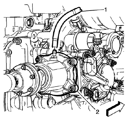 Fig. 18: Transfer Case Vent Hose