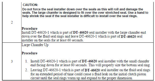 3-5-Reverse and 4-5-6 Clutch Fluid Seal Ring Replacement (Gen 2)