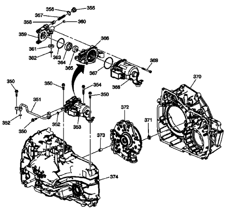 Fig. 12: Auxiliary Fluid Pump and Hybrid Components -- Hybrid Models