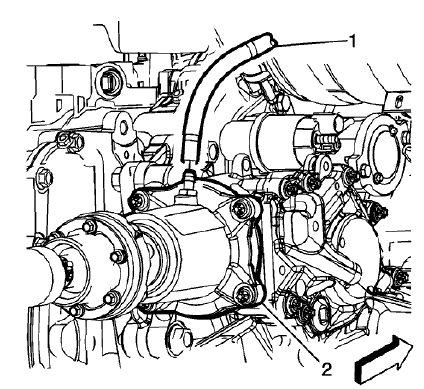 Fig. 23: Transfer Case Vent Hose