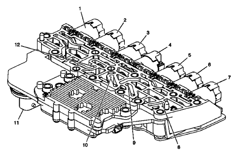 Fig. 2: View Of Control Solenoid (W/Body & TCM) Valve Assembly