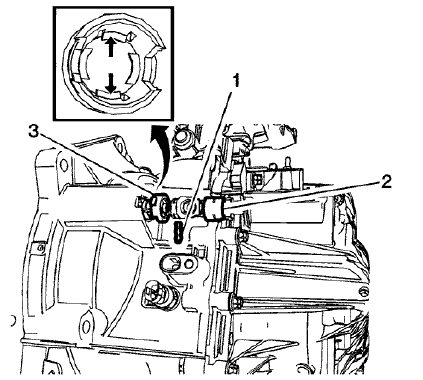 Fig. 75: Clutch Actuator Cylinder Pipe Connector Elbow, Clip And Fastening Sleeve