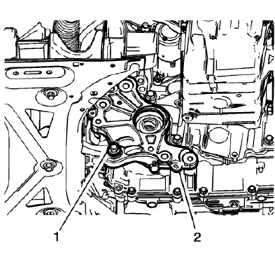 Fig. 26: Transmission Bracket And Through Bolt