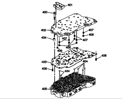 Fig. 15: Control Valve Body Assembly -- Gen 2 (1 Of 2)