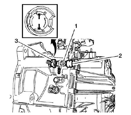 Fig. 34: Clutch Actuator Cylinder Pipe Connector Elbow, Clip And Fastening Sleeve