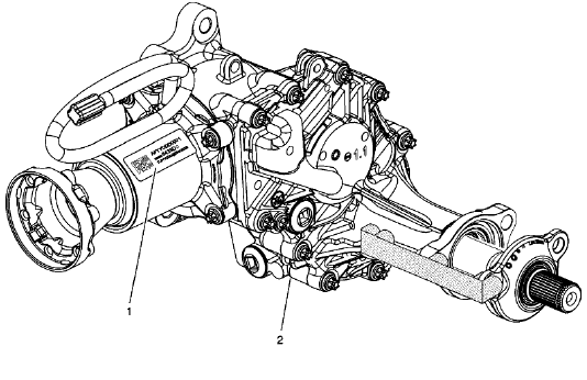 Fig. 71: Transfer Case Primary Identification Label