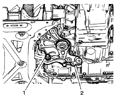 Fig. 34: Transmission Bracket And Through Bolt