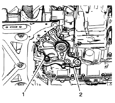 Fig. 35: Transmission Bracket And Through Bolt