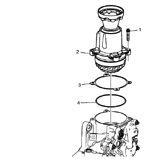 Fig. 45: Transfer Case Rear Output Shaft Housing