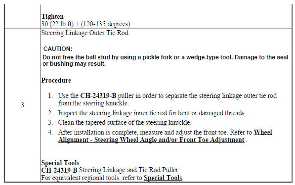Steering Linkage Outer Tie Rod Replacement