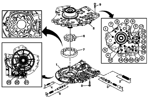 Fig. 58: Fluid Pump W/Valve Trains Assembly