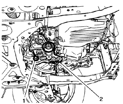 Fig. 47: Transmission Bracket