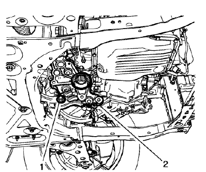 Fig. 50: Transmission Bracket