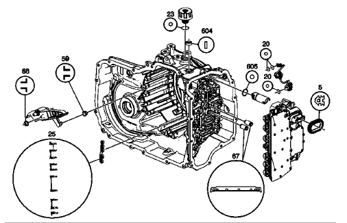 Fig. 31: Seal Locations (Gen 2/Hybrid)