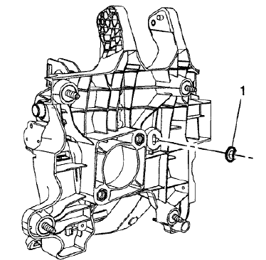 Fig. 41: Brake Pedal AssemblyAnd Dash Panel