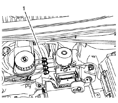 Fig. 170: Front And Rear Brake Pipe Fittings