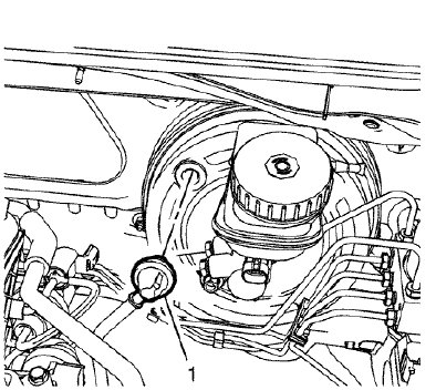 Fig. 171: Power Brake Booster Vacuum Check Valve