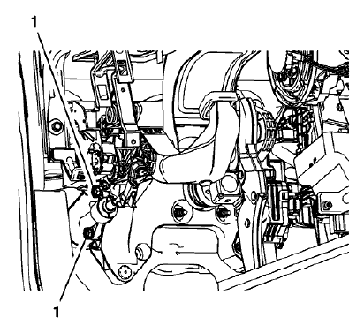 Fig. 45: Clutch Master Cylinder Bolts
