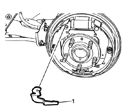 Fig. 43: Brake Shoe Adjuster Actuator Lever