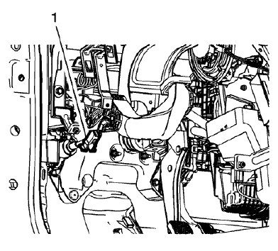 Fig. 46: Clutch Master Cylinder Pushrod Locking Tabs