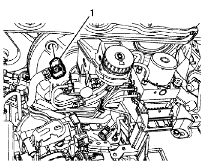 Fig. 178: Power Brake Booster Vacuum Sensor And Hose Assembly