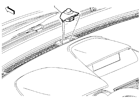 Fig. 18: Sun Load Temperature Sensor Bezel (Encore)