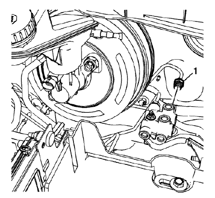 Fig. 55: Master Cylinder Right Front Brake Pipe Fitting