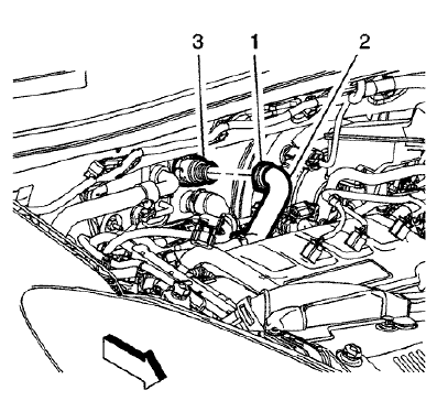 Fig. 59: Heater Outlet Hose