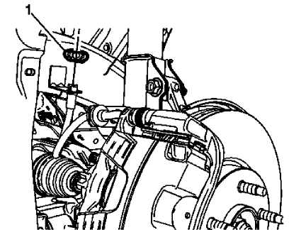 Fig. 99: Brake Hose Retainer