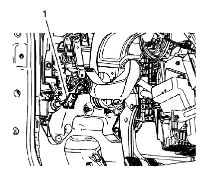 Fig. 35: Clutch Master Cylinder Pushrod Locking Tabs