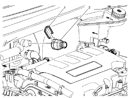 Fig. 65: Heater Outlet Hose Connector
