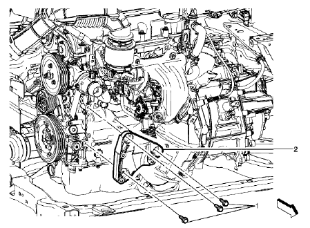 Fig. 9: Air Conditioning Compressor Bracket