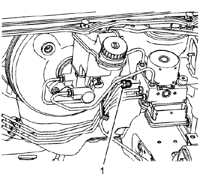 Fig. 106: Left Rear Intermediate Pipe Fitting