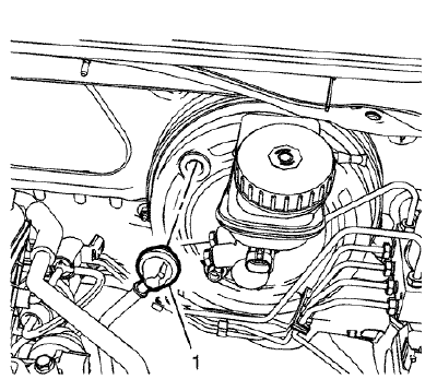 Fig. 165: Power Brake Booster Vacuum Check Valve