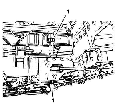Fig. 121: Left Rear Intermediate Pipe