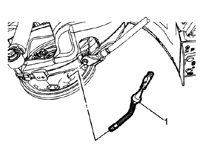 Fig. 16: Parking Brake Rear Cable