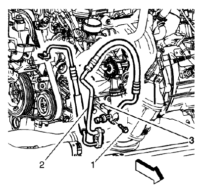 Fig. 20: Condenser Hose Assembly And Bolt