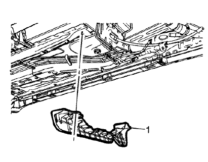 Fig. 123: Underbody Cross Sill Shield