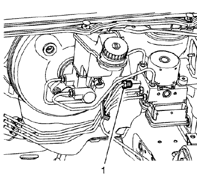 Fig. 127: Left Rear Intermediate Pipe Fitting