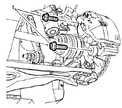 Fig. 65: Brake Caliper Bracket Bolts