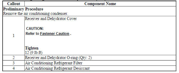 Air Conditioning Refrigerant Desiccant Replacement (2H0)