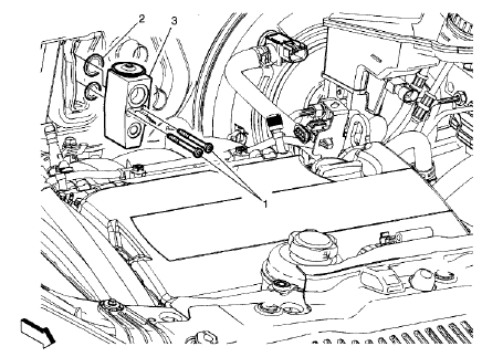 Fig. 37: Air Conditioning Evaporator Thermal Expansion Valve (2H0)